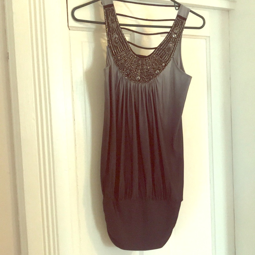 Ombré dress with bling